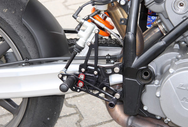 LSL 2-Slide Rastenanlage 990 Super Duke, schwarz, Fixierstück rot