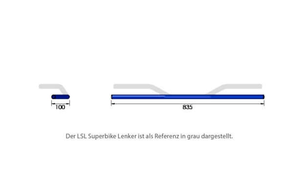 LSL Drag LD2, 1 Zoll, 90 -D, verchromt