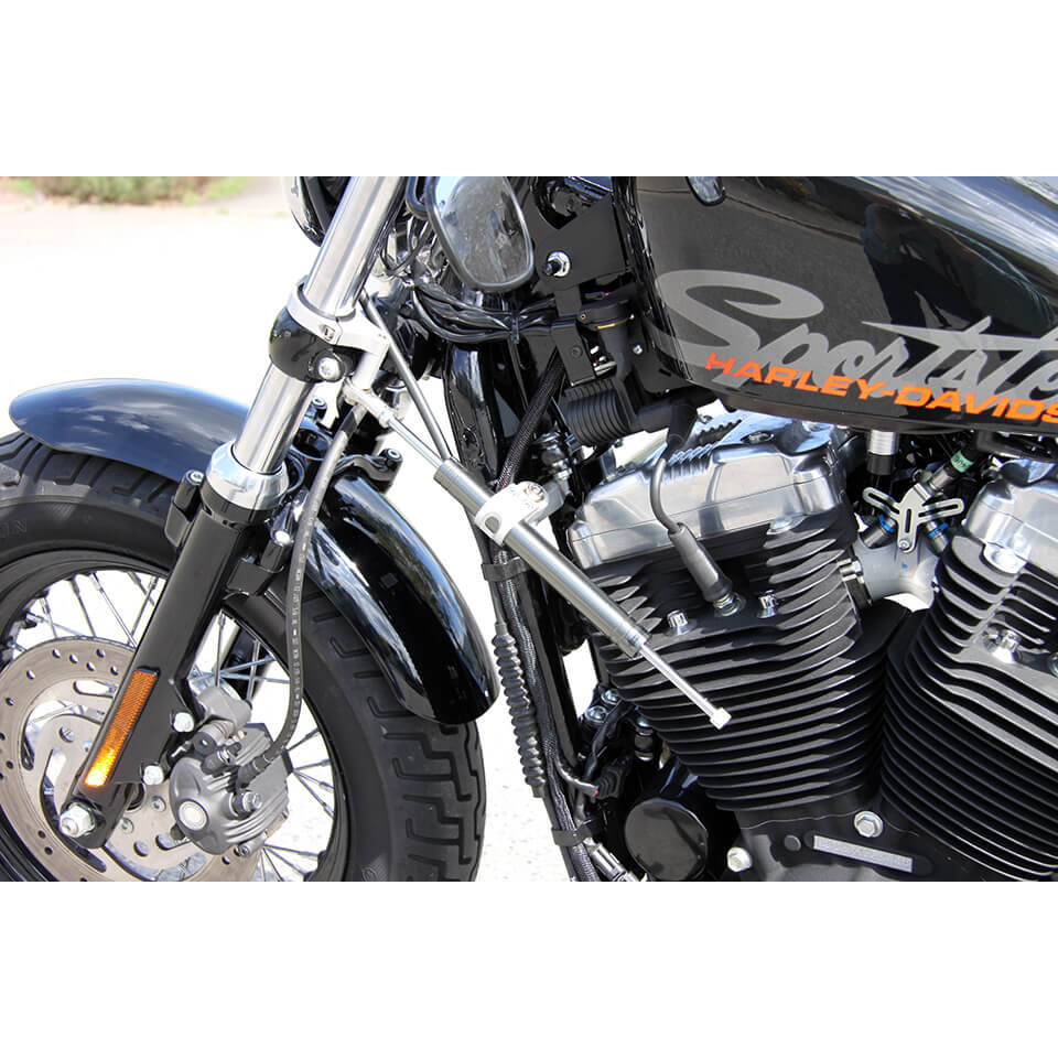 LSL Lenkungsdämpfer Kit Harley Davidson Sportster -04, titan