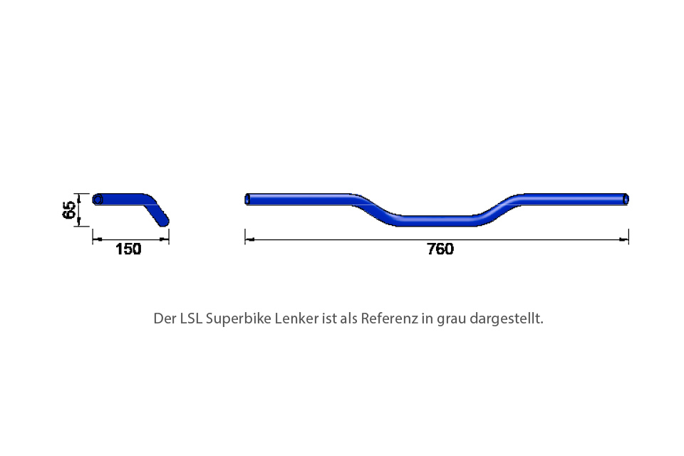 LSL Alu-Lenker A01, blau