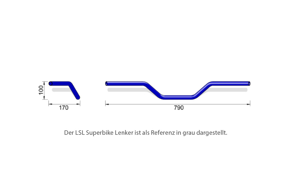 LSL Konif.-Lenker X02 28,6/silber