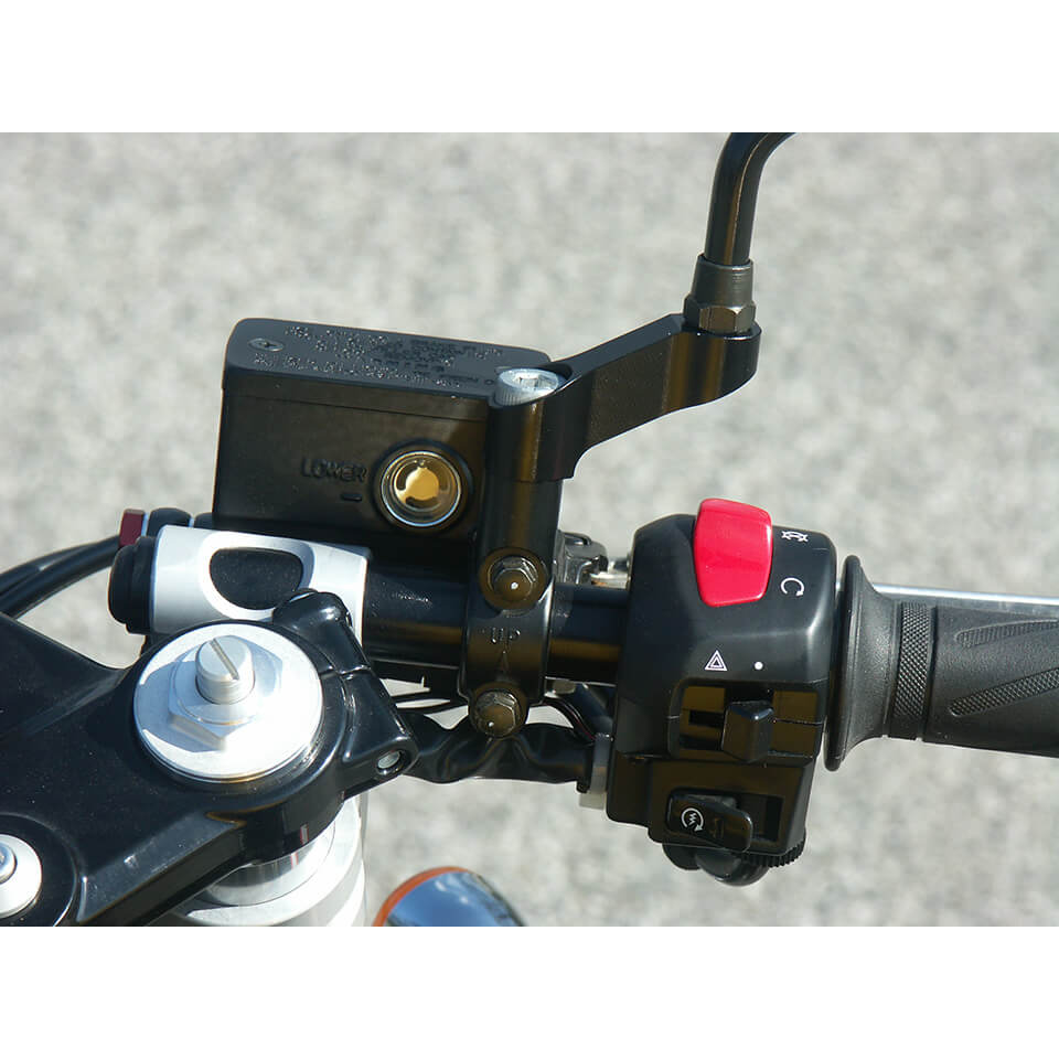 LSL Spiegelverbreiterung 40mm Yamaha/KTM, rechte Seite mit Linksgewinde, für original Spiegel