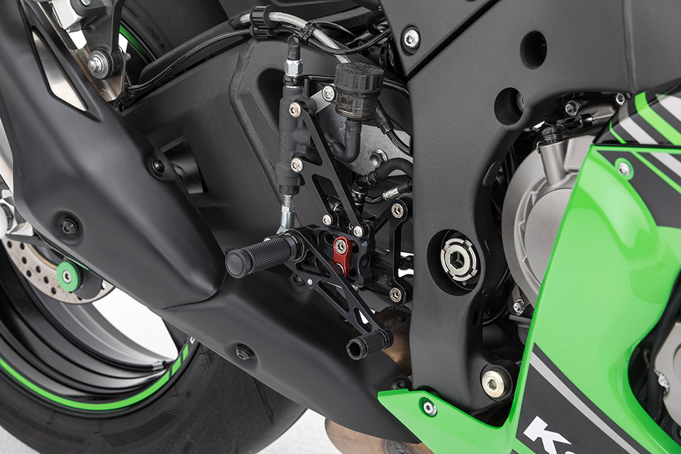 LSL 2-Slide Rastenanlage ZX-10R 16- schwarz, Fixierstück rot